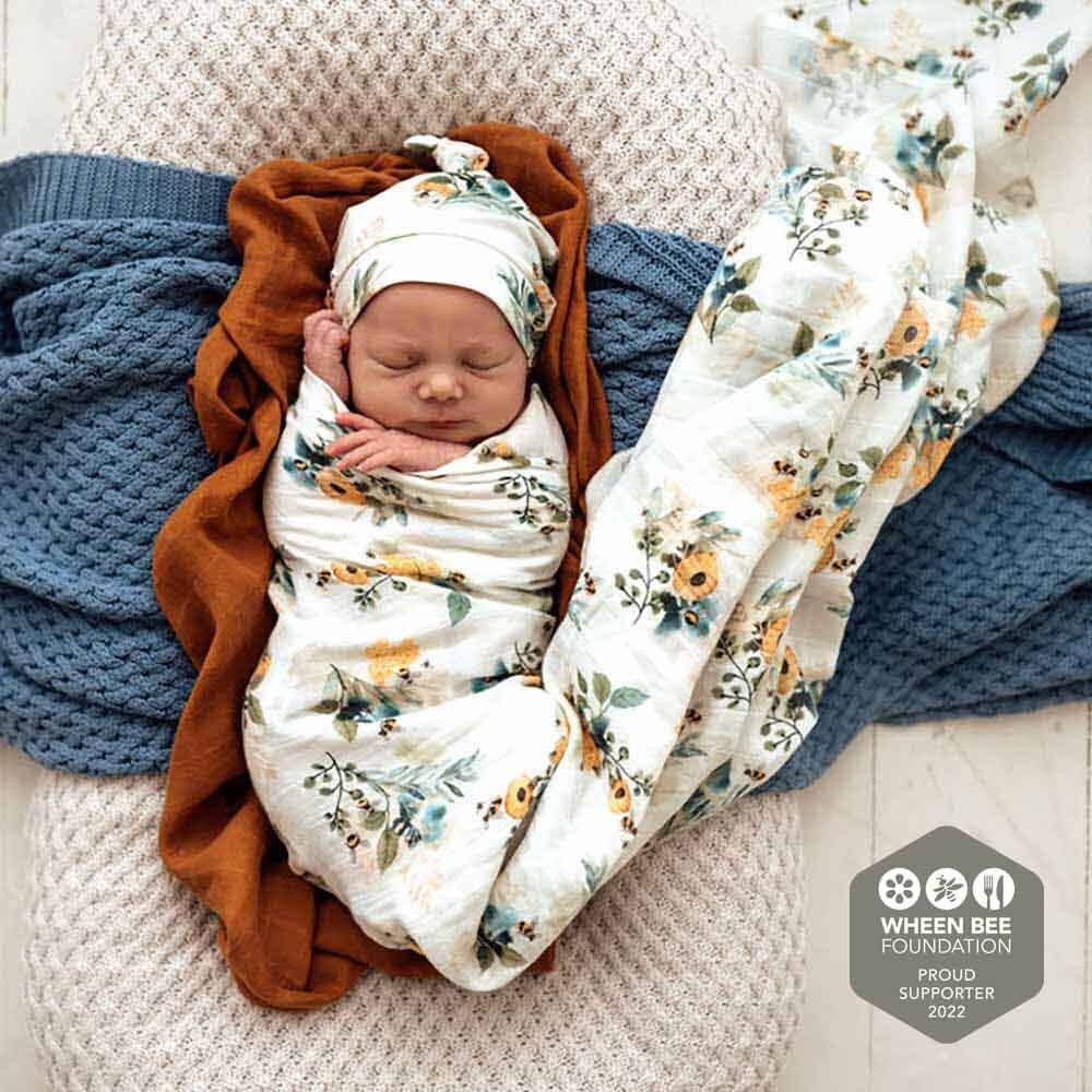 Garden Bee Organic Muslin Wrap - Limited Edition